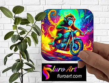 Coaster - Monkey on Motor Bike 4