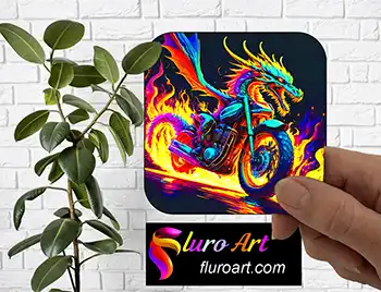 Coaster - Dragon on Motor Bike 3