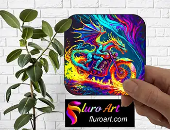 Coaster - Dragon on Motor Bike 8