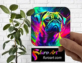 Coaster - Pug Dog 4