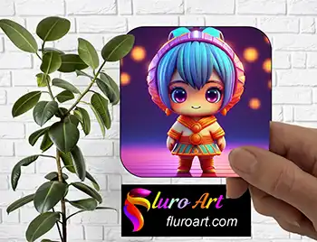 Coaster - Cute Girl Character 4