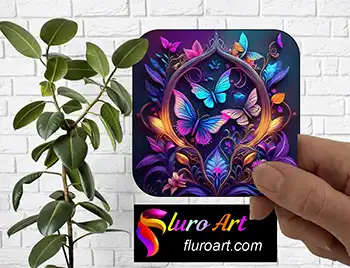 Coaster - Dcor art with Flowers & Butterflies 4