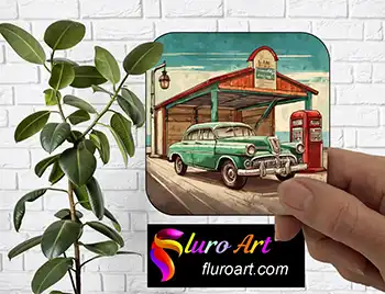 Coaster - Retro Car Service Station