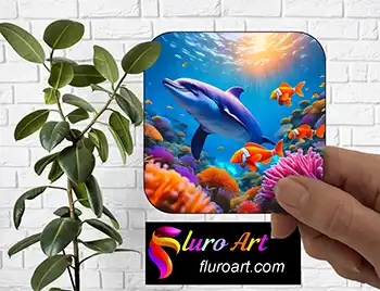 Coaster - Dolphin with Clown Fish 4