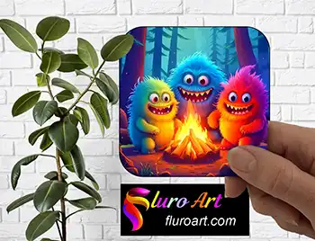 Coaster - Cute Fuzzy Monsters 1