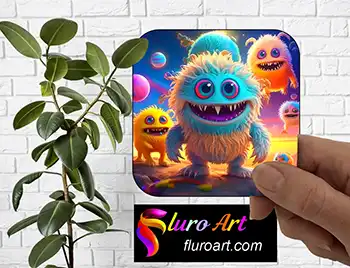 Coaster - Cute Fuzzy Monsters 3