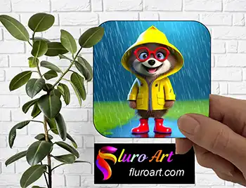 Coaster - Dog in Rain 1