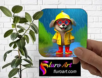 Coaster - Dog in Rain 3