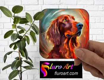 Coaster - Red Setter Dog 1