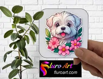 Coaster - Maltese Dog Crest