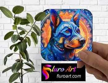 Coaster - Blue Heeler Dog 3