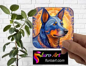 Coaster - Blue Heeler Dog 4