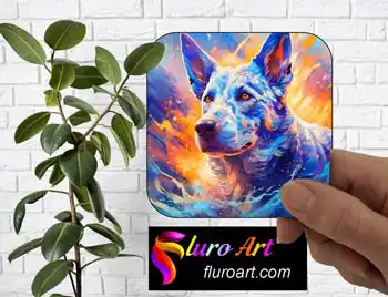 Coaster - Blue Heeler Dog 5