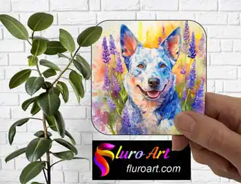 Coaster - Blue Heeler Dog 7