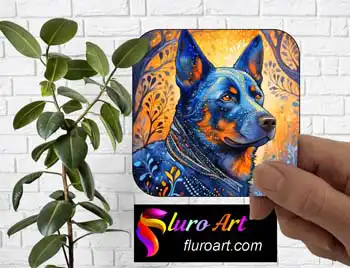 Coaster - Blue Heeler Dog 9