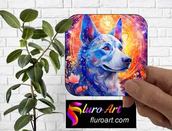 Coaster - Blue Heeler Dog 10