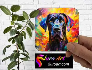 Coaster - Black Great Dane Dog 1