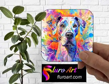 Coaster - Harlequin Great Dane Dog 1