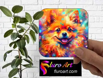 Coaster - Pomeranian Dog 1