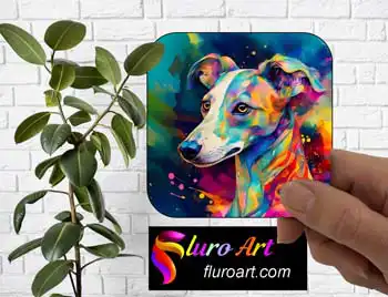 Coaster - Whippet Dog 1