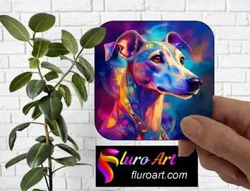 Coaster - Whippet Dog 4