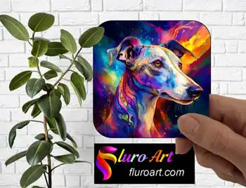 Coaster - Whippet Dog 5