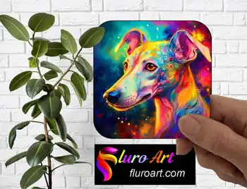 Coaster - Whippet Dog 7