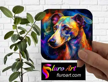 Coaster - Whippet Dog 8