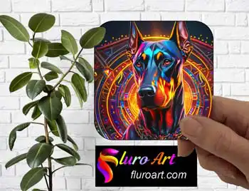 Coaster - Doberman Dog 7