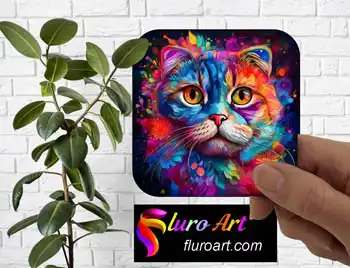 Coaster - Scottish Fold Cat 2