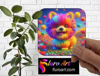 Coaster - Fluffy Dog 1