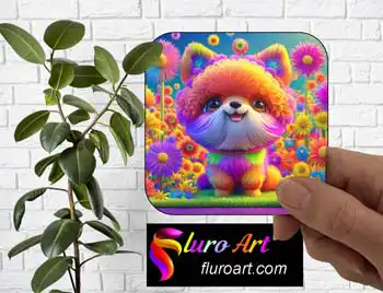 Coaster - Fluffy Dog 2