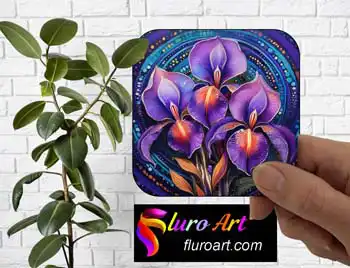 Coaster - Purple Iris 1