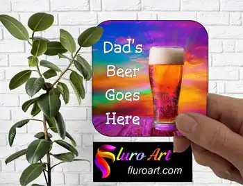 Coaster - Dad's Beer Goes Here 1