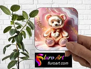 Coaster - Teddy Bear Metallic Pink