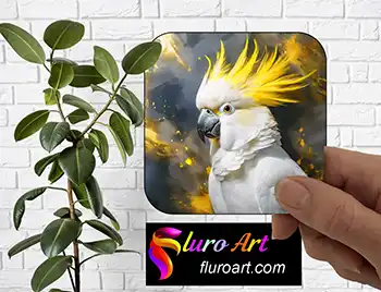 Coaster - Yellow Creasted Cockatoo 1