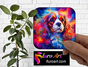 Coaster - Cavalier King Charles Spaniel Dog 4