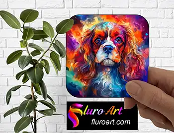 Coaster - Cavalier King Charles Spaniel Dog 5