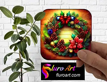 Coaster - Christmas Wreath 1