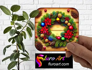 Coaster - Christmas Wreath 2