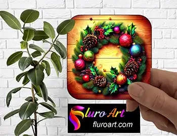 Coaster - Christmas Wreath 3