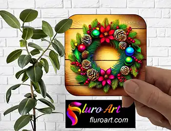 Coaster - Christmas Wreath 4