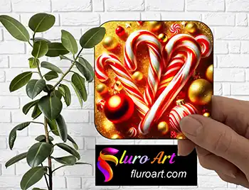 Coaster - Christmas Candy Cane 1