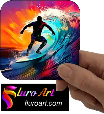 Coaster - Male Surfer Surfing 1